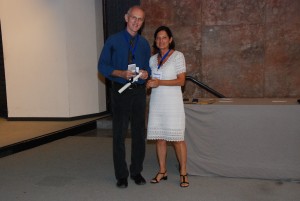 Dr James Channell receiving Capellini Medal