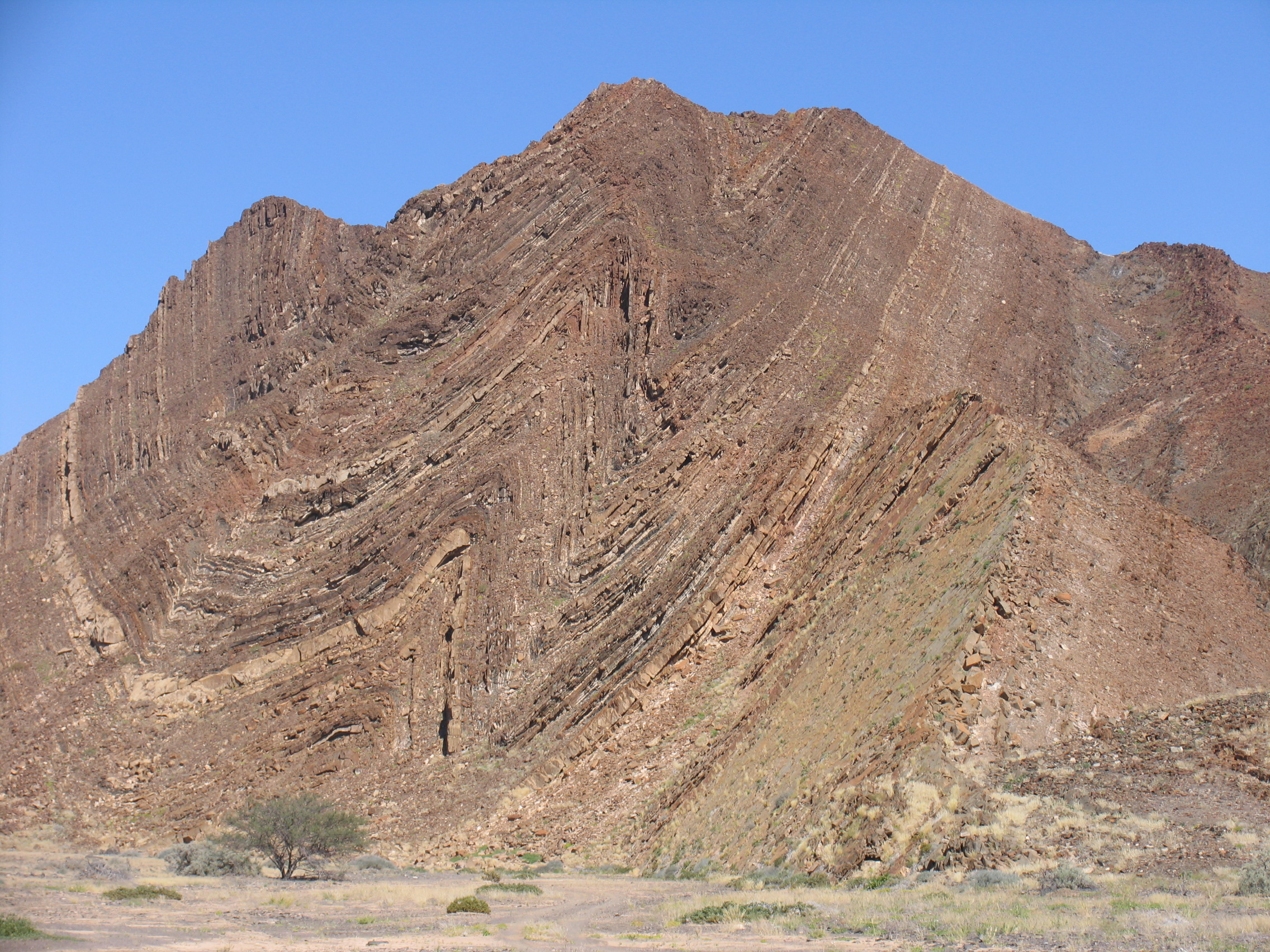 Neoproterozoic-Cambrian Damara Orogen in Namibia.