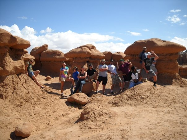 Group Picture of Students enjoying Field Trip