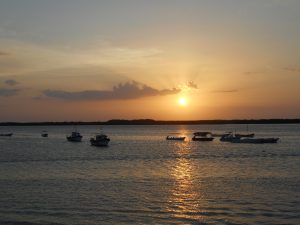 Sunset at Rio Lagartos.